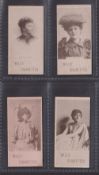 Cigarette cards, Wills, Actresses Collotype (Three Castles, Firefly etc back), four cards, CRB no