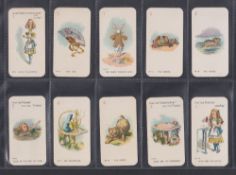 Cigarette cards, Carreras Alice in Wonderland, 2 sets standard sized (gd/vg) & large sized (gen gd)