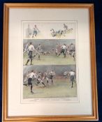 Football engraving, 'Corinthians v Queen's Park (Glasgow) at Queen's Club, West Kensington',