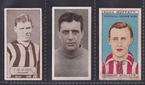 Trade cards, Football, three type cards, Lovell's Photo's of Football Stars, no 4 A.E. Hutton,
