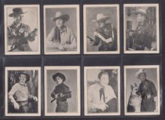 Trade cards, Rodeo Bubble Gum, Western Stars, 27 cards including Roy Rogers, John Wayne etc (gen