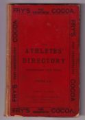 Book, 'The Athletes' Directory and Handbook for 1892' by Albert Saunders, 270 pages being a