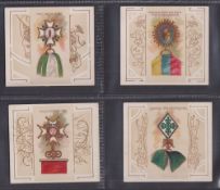Cigarette cards, USA, Allen & Ginter, The World's Decorations, 'X' size (set, 50 cards) (gd)