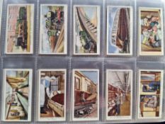 Cigarette cards, Ogden's 13 sets Fowls Pigeons Dogs, Greyhound Racing 1st, Infantry Training,