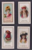 Cigarette cards, USA, Duke's, Actors & Actresses, Series 2, medium size, four cards, Estelle