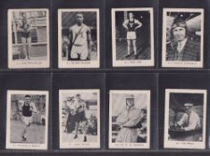 Trade cards, USA, Anonymous, Sports Series, 'M' size, 23 different cards, nos 2, 3, 6, 8, 9, 11, 14,