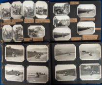 Motorcycles, 370+ b/w photographs corner mounted in 3 albums, most dating from the 1950s and showing