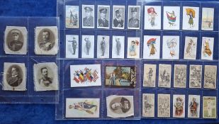 Cigarette cards, Small mixture 37 cards, some better examples; including Wills Animals & Birds in