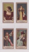 Cigarette cards, Canada, Chas. Mitchell, Actresses 'FROGA' (Playing Card Back), four cards, Miss