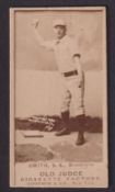 Cigarette card, USA, Goodwin's, Photographic Card, Baseball Subject, Smith (Geo.), S.S.,
