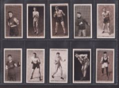 Cigarette cards, Ogden's, Pugilists in Action (set, 50 cards) (gd)