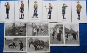 Postcards, Scouts, 2 sets of 6 cards related to Scouts inc. 'Boy Scouts Good Turns' 1-6 issued by '