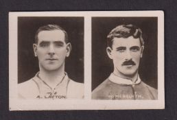 Trade card, Football, Lot-O-Fun, Sports Champions, double issue card, no 8 W. Meredith / no 7 A.