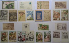Postcards, Scouts, a collection of 70+ cards related to scouts and guides, all Hungarian and