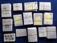 Trade Stickers, Panini, approx. 5000 stickers, mostly arranged into part / near sets many series,