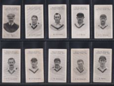 Cigarette cards, Taddy, South African Cricket Team, 1907 (set, 15 cards) (some with slight faults/