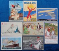 Postcards, Advertising, Red Star (2), Holland-America, Rotterdam Lloyd, Nice Summer, Peter’s Union