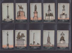 Cigarette cards, Phillips, Statues & Monuments (Green, Provisional Patent) (set, 25 cards) (gd)