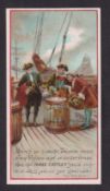 Cigarette card, Wills, Advertisement Card ('Three Castles Tobacco' back), front with image of