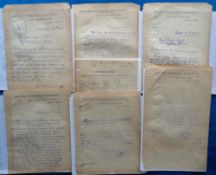 Rail, South Western Railway, Waterloo Station to comprise 39 'carbon' copy messages sent from the