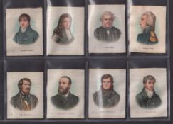 Tobacco silks, Phillips (Anon), Irish Patriots, 'M' size (set, 10 silks), plus four 'X' size