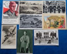 Postcards, Nazi Germany, inc. Machine Gunners, Nuremberg Rally, Focke Condor, Hitler, Jung Stahlhelm
