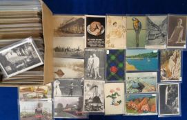 Postcards, a mixed age collection of approx. 400 cards, the majority UK and foreign general