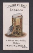 Cigarette card, Wills, Advertisement Card (Tobacco Packaging), type card with advert for 'Leathery