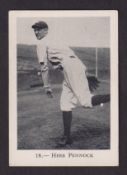 Trade card, USA, Baseball, Anonymous issue, Sports Series, 'M' size, type card, no 18 Herb