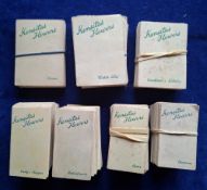 Tobacco silks, Kensitas Flowers in original folders, over 180 (with duplication), 1st Series