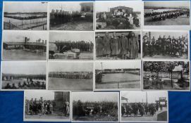 Postcards, Prisoners of War Stalag IV B Muhlberg, WWII, rare collection of 15 cards of camp life and