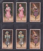 Cigarette cards, Adkin Pretty Girl Series, 6 cards, Handbook ref H8 numbers 8 (2, 1 Honeycomb
