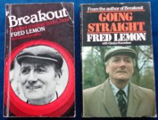 Crime, 2 paperback books by Fred Lemon, poacher turned gamekeeper, author and expert on criminality.