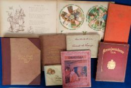 Books, a collection of 15 vintage and antique books to include Mother Goose's Bicycle by M.A.B.,