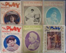 Entertainment, The Play Pictorial magazine, 61 copies dating from 1902-1937, a theatrical magazine