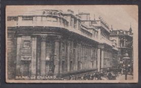 Cigarette card, John J. Woods, Views of London, type card, Bank of England (acm, gd) (1)