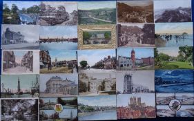 Postcards, East Midlands, a collection of approx. 300 views, mostly printed, to include Stamford,