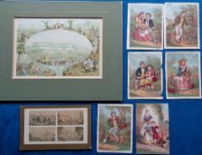 Baxter Prints, a collection of 8 prints to comprise Queen Victoria arriving at the 1851 Great