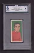 Trade card, Barratt & Co Famous Footballers A12 no 29 George Best Manchester United.