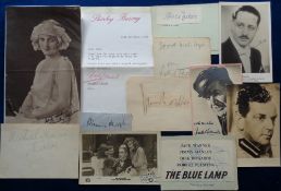 Autographs, Entertainment, 15 autographs to include Jimmy Hanley, Gracie Fields, Sybil Thorndike,