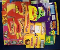 Trade retail boxes, Approx 130 Flattened Retail Boxes, mostly from the 1990's many discontinued