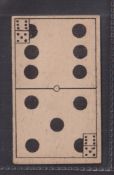 Cigarette card, Roberts, Dominoes, type card, 6/5 (gd) (1)