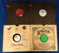 Football records, a collection of four vintage 78rpm Scottish football recordings, Aberdeen v