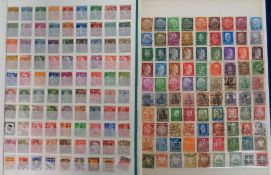 Stamps, World collection in 8 albums, mainly used, to include Australia, Canada, France, Germany,