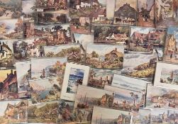 Postcards, Tucks Sets, 64 sets to comprise Wimbush (39), Jotter (15) and Bridgeman (10). Subjects