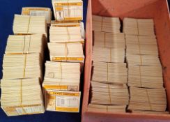 Trade cards, Topps Footballers 1977/78 orange backs, enormous collection over 2300 cards all from