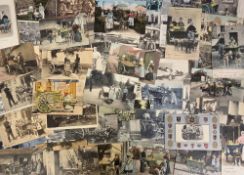 Postcards, Foreign, a dog cart collection, mainly Belgium, of approx. 70 cards, the majority for