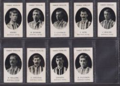 Cigarette cards, Taddy, Prominent Footballers (No Footnote), Sheffield United, 9 cards, Brown,