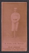 Cigarette card, USA, Goodwin's, Photographic Card (Old Judge), Baseball Subject, B. Nash, 3rd B.,