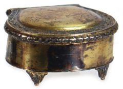 Gewürzsaliere, AUGSBURG um 1750/80, SILBER, innen vergoldet, außen mit altersgemäßer Patina, ...